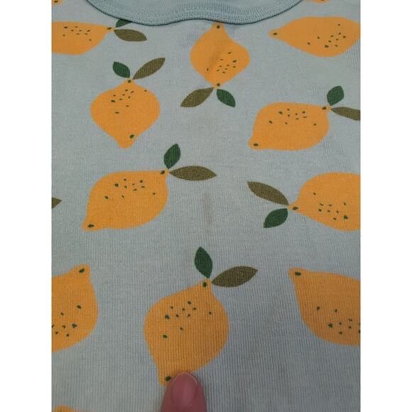5 Hanna Andersson Lemonade Long John Pajamas - Picture 3 of 10